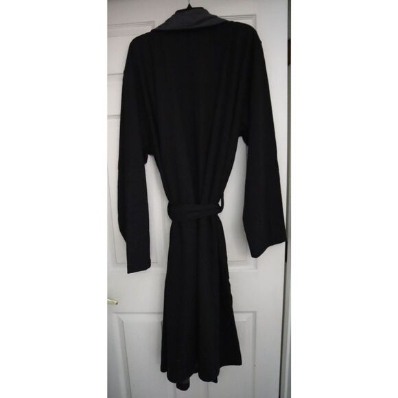 UGG 1096932 Men's Sz XL/2XL Black Heather Robinson Cotton Fleece Robe - Picture 2 of 11
